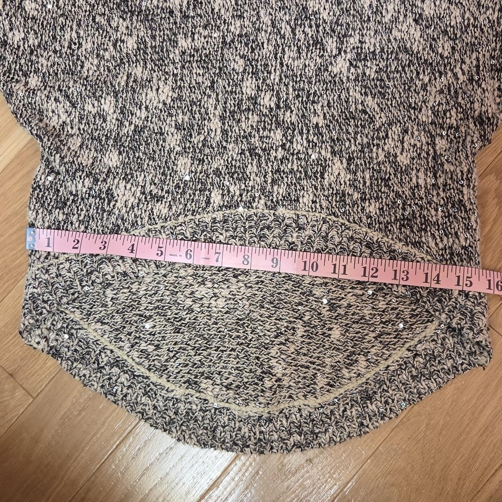 Y2K Black and Cream Winter Work Sweater -- Bisou Bisou, Size XS - Picture 7 of 8